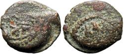 Ancient Coins - Greek .JUDAEA. Hasmoneans. Antigonus Mattathias. 40-37 BCE. Æ prutah