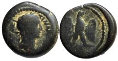 Ancient Coins - Domitian (81-96). Egypt, Alexandria. Æ Obol  year 12 ? (AD 92/3).