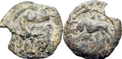 Ancient Coins - Nabataea, Aretas IV PB Tessera or Token. Petra, circa 9-5 BC.Petra Jordan