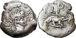 Ancient Coins - EGYPT, Alexandria. Claudius. AD 41-54. Æ Dichalkon(2.74)gm