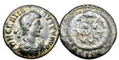 Ancient Coins - Gratian Æ 15mm. Siscia, AD 375-378.
