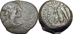 Ancient Coins - PTOLEMAIC KINGS of EGYPT. Ptolemy V Epiphanes. 204-180 BC. Æ Hemiobol