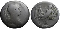 Ancient Coins - EGYPT. Trajan, 98 - 117 AD AE (18.43g). Year 18=114/115 .Rarely well centered !
