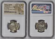 Ancient Coins - ATTICA, ATHENS AR Tetradrachm c.440-404 BC NGC Ch AU Strike: 5/5 Surface: 5/5