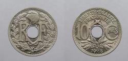 World Coins - FRANCE: 1918 10 Centimes