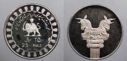 World Coins - IRAN: SH 1350 / 1971 25 Rials Proof