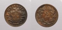 World Coins - SWITZERLAND: 1906 2 Rappen