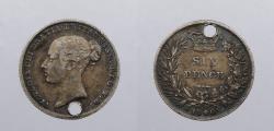 World Coins - GREAT BRITAIN: 1840 Victoria Sixpence (6 pence)