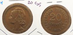 World Coins - PORTUGAL: 1925 20 Centavos