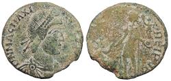 Ancient Coins - Magnus Maximus 383-388 A.D. AE2 Arles Mint Near VF