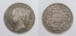 World Coins - GREAT BRITAIN: 1861 Victoria Shilling