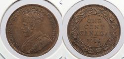 World Coins - CANADA: 1916 George V Cent
