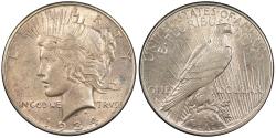 Us Coins - 1934-D Peace 1 Dollar (Silver) AU-58