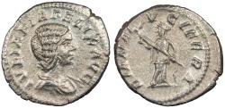 Ancient Coins - Julia Domna, wife of Septimius Severus 196-211 A.D. Denarius Rome mint VF