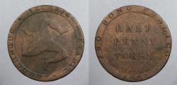 World Coins - ISLE OF MAN: 1831 1/2 Penny Token