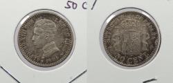 World Coins - SPAIN: 1904(10) 50 Centimos