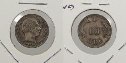 World Coins - DENMARK: 1874 10 Ore