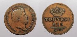World Coins - ITALIAN STATES: Naples 1852 2 Tornesi