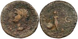 Ancient Coins - Nero 54-68 A.D. As Lugdunum Mint Fine