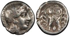 Ancient Coins - Attica Athens ca. 353-294 B.C. Hemidrachm VF