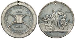 Us Coins - Sea Girt, NJ 1887 White Metal National Guard of New Jersey; 1st Brigade 33mm Medal AU