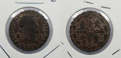 World Coins - SPAIN: 1829 Ferdinand VII 2 Maravedis