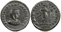 Ancient Coins - Constantine II, as Caesar 317-337 A.D. Follis Trier Mint Near EF ex. Roma E-Sale 108, lot 1226, with ticket; ex. Fritz Rudolf Künker GmbH, March 2009.