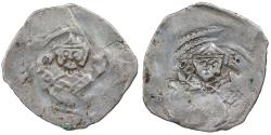 World Coins - AUSTRIA Friesach in Salzburg Archbishopric Eberhard II 1200-1246 Pfennig (Friesacher Pfennig) VF