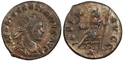 Ancient Coins - Diocletian 284-305 A.D. Antoninianus Lugdunum Mint EF ex. Roma E-Live 6, lot 289 (2023), which notes 'From the collection of a Romanophile; Acquired from C. J. Martins (Coins) Ltd.', with tickets.