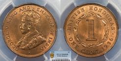 World Coins - BRITISH HONDURAS George V 1936 Cent PCGS MS-65 RB