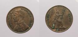 World Coins - THAILAND: CS 124 (1905) 1/2 Att