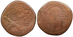 Ancient Coins - Zangids al-Jazirah Izz al-Din Abu Bakr al-Dubaysi, as governor AH541-551 (1146-1156 A.D.) Follis al-Jazirah mint VF
