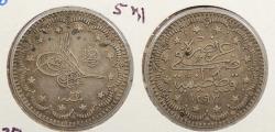 World Coins - TURKEY: AH 1293 Y32 (1906) 5 Kurush