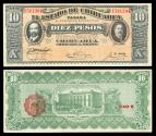 World Coins - MEXICO Revolutionary Chihuahua Estado de Chihuahua 10 February 1914 / 10 June 1915 10 Pesos AU/UNC