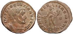 Ancient Coins - Diocletian 284-305 A.D. Follis Trier Mint Near EF