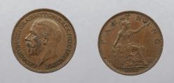 World Coins - GREAT BRITAIN: 1932 George V Farthing