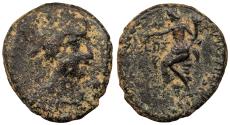Ancient Coins - Ptolemaic Kings of Egypt Syria Damaskos (Damascus) Cleopatra VII 51-30 B.C. AE22 Fine