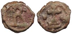 Ancient Coins - Basil I 867-886 A.D. Cast AE19 Cherson mint Fine
