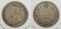 World Coins - CANADA: 1930 George V 25 Cents