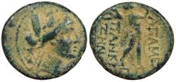 Ancient Coins - Phrygia Apameia Pankr–, son of Zeno–, eglogistes ca. 88-40 B.C. AE18 Good Fine