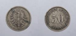 World Coins - GERMANY: Empire 1876-A 50 Pfennig