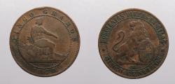 World Coins - SPAIN: 1870-OM One Year Type 5 Centimos