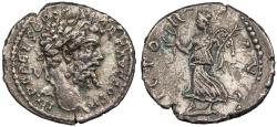 Ancient Coins - Septimius Severus 193-211 A.D. Denarius Emesa Mint Good VF