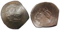 Ancient Coins - Alexius III, Angelus-Comnenus 1195-1203 A.D. Aspron Trachy Constantinople Mint VF