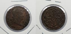 World Coins - SPAIN: 1827 Ferdinand VII 2 Maravedis