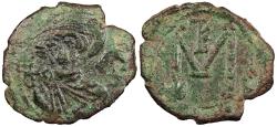 Ancient Coins - Constans II 641-668 A.D. Follis Syracuse Mint VF