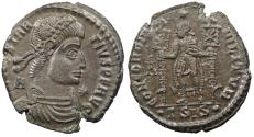 Ancient Coins - Constantius II 337-361 A.D. Follis Siscia Mint EF