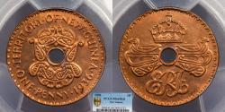 World Coins - NEW GUINEA Edward VIII 1936 Penny PCGS MS-65 RD