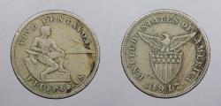 World Coins - PHILIPPINES: 1917-S San Fran. mint 5 Centavos