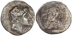 Ancient Coins - Seleukid Kings Antiochos I 281-261 B.C. Fourrée Tetradrachm VF